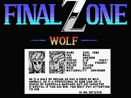 Final Zone Wolf